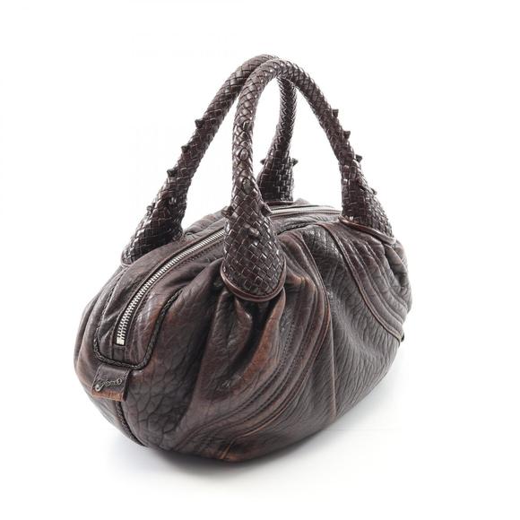 Fendi Handbag Leather Spy Brown Bag - Picture 1 of 8